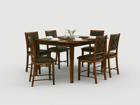 Verona Wire Brushed Amber Counter Height Chair, Set of 2 by Homelegance at Eve Furniture