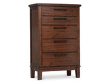 Watson Brown Upholstered Storage Panel Bedroom Set by Homelegance at Eve Furniture