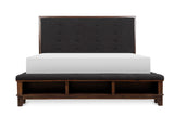 Watson Brown Upholstered Storage Panel Bedroom Set by Homelegance at Eve Furniture