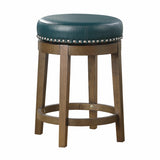 Westby Green/Brown Round Swivel Counter Height Stool, Set of 2 by Homelegance at Eve Furniture