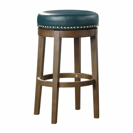Westby Green/Brown Round Swivel Pub Height Stool, Set of 2 by Homelegance at Eve Furniture
