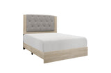 Whiting Natural Queen Upholstered Panel Bed by Homelegance at Eve Furniture