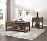 Whitley Walnut End Table by Homelegance at Eve Furniture