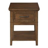 Whitley Walnut End Table by Homelegance at Eve Furniture