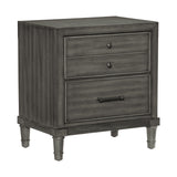 Wittenberry Gray Nightstand by Homelegance at Eve Furniture