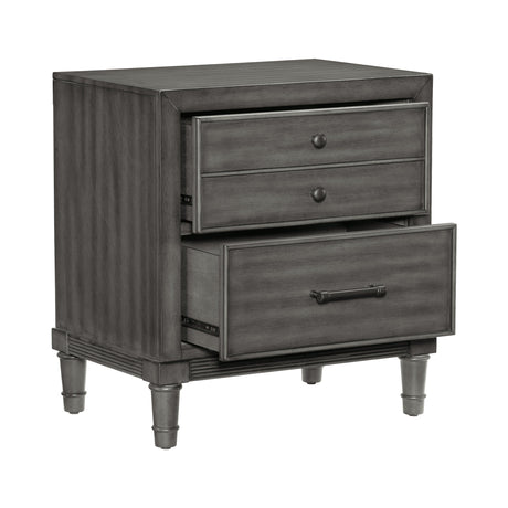 Wittenberry Gray Nightstand by Homelegance at Eve Furniture
