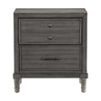Wittenberry Gray Nightstand by Homelegance at Eve Furniture