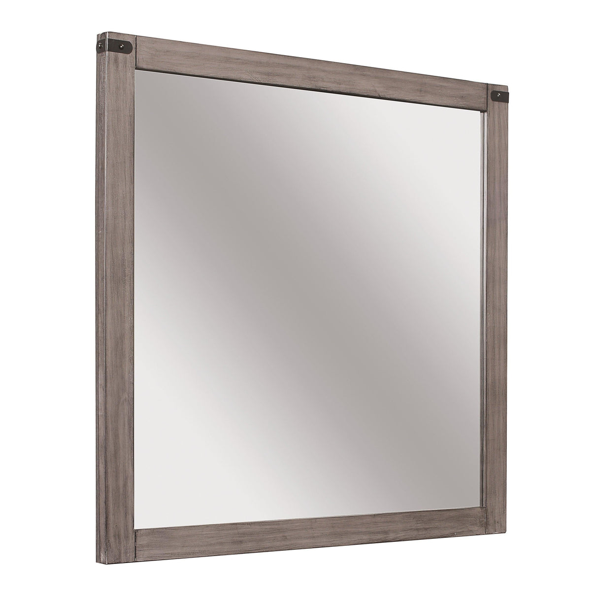 Woodrow Brownish Gray Mirror (Mirror Only) by Homelegance at Eve Furniture