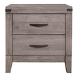 Woodrow Brownish Gray Nightstand by Homelegance at Eve Furniture