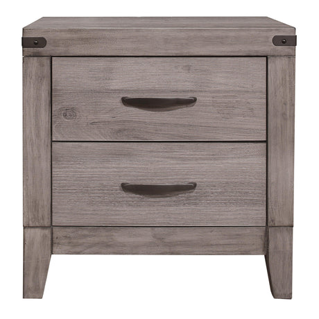 Woodrow Brownish Gray Nightstand by Homelegance at Eve Furniture