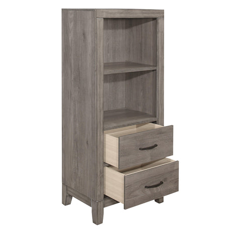 Woodrow Brownish Gray Pier/Tower Nightstand by Homelegance at Eve Furniture