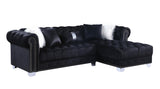 Yaz Black 2-Piece Right Arm Facing (RAF) Sectional by New Era Innovations at Eve Furniture