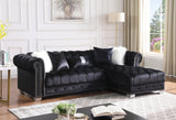 Yaz Black 2-Piece Right Arm Facing (RAF) Sectional by New Era Innovations at Eve Furniture