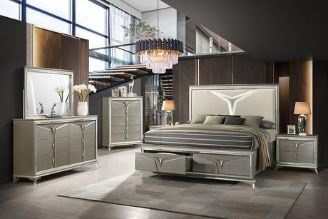 Zaya Grey Platform Bedroom Set by New Era Innovations at Eve Furniture