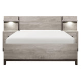 Zephyr Light Gray Full Wall Bed by Homelegance at Eve Furniture